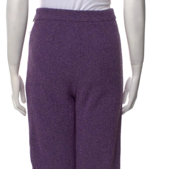 NWOT RARE MSGM Purple Tweed Patch Pockets Trousers Pants XS $475 - Picture 10 of 10